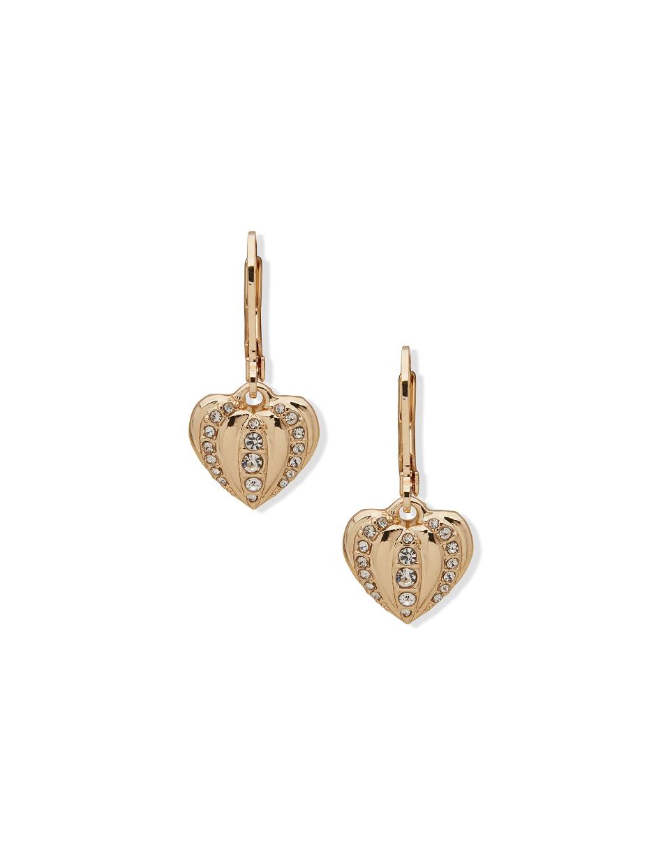 Earring Anne Klein Heart Drop Crystal Pierced   | HNR-5357650